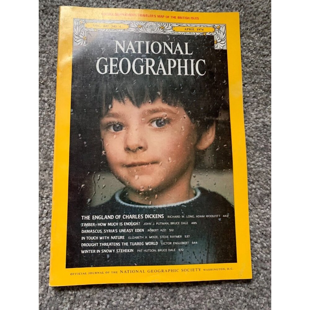 National Geographic April 1974: The England Of Charles Dickens